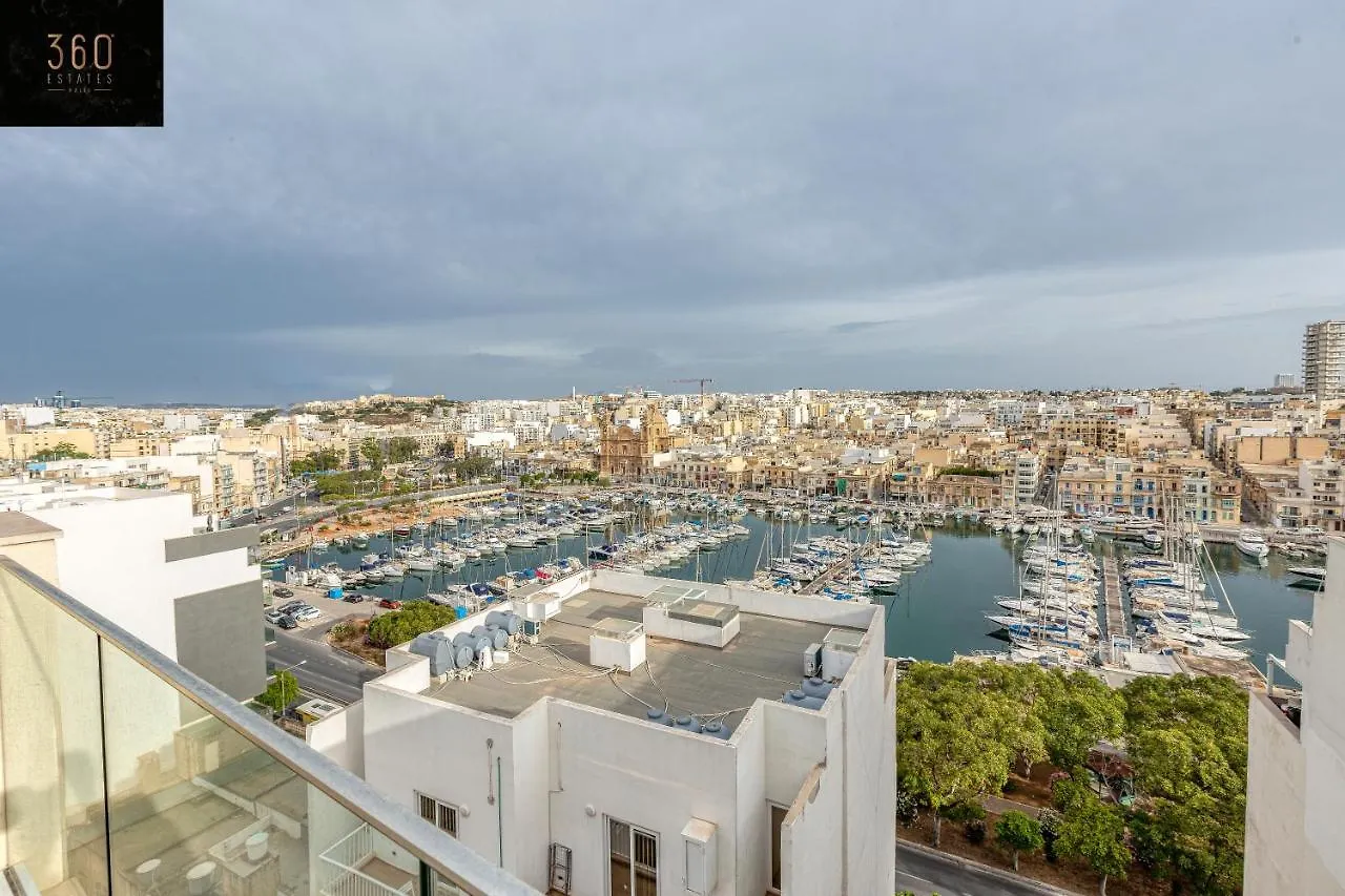 Stunning 2Br Penthouse With Beautiful Harbour View By 360 Estates Apartment Pieta 0*,  Malta